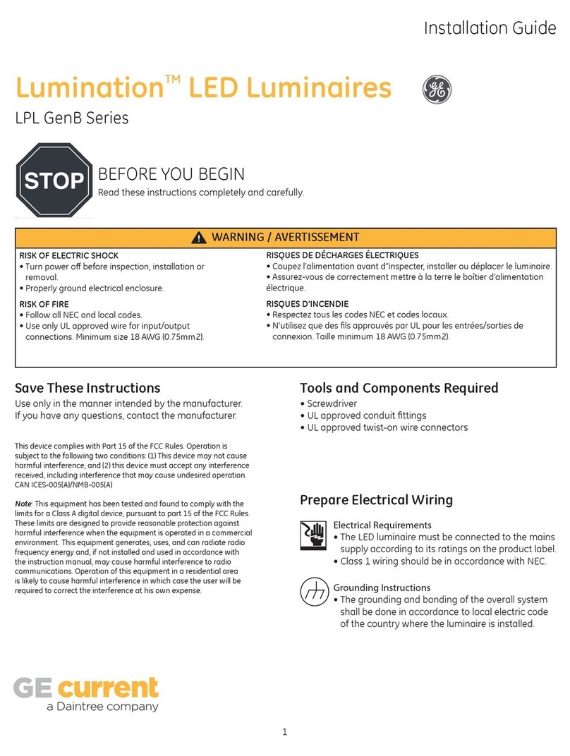 GE Lumination LPL GenB Series User manual