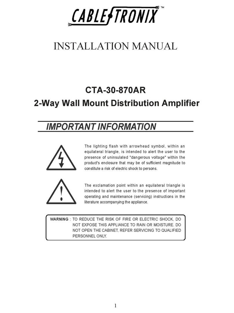 Cable-Tronix CTA-30-870AR installation manual