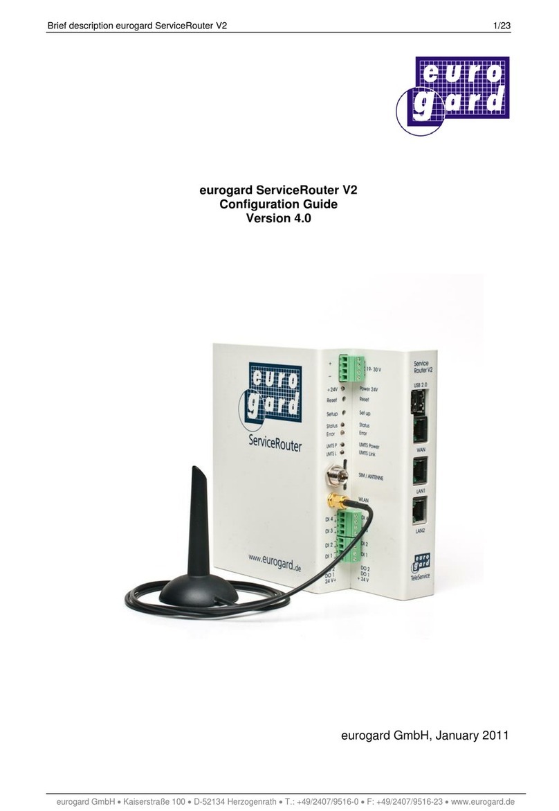 Eurogard ServiceRouter V2 User manual