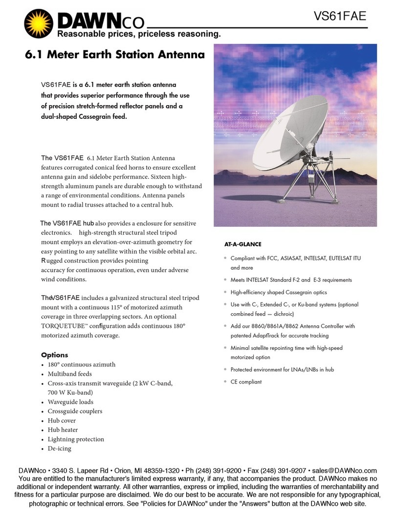 Dawnco 8060 Series Installation and operation guide Dawnco 8060 Series Installation and operation guide