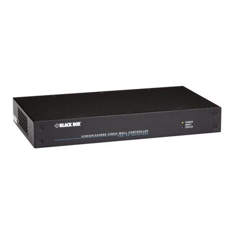 Black Box VIDEOPLEX 4000 User manual Black Box VIDEOPLEX 4000 User manual
