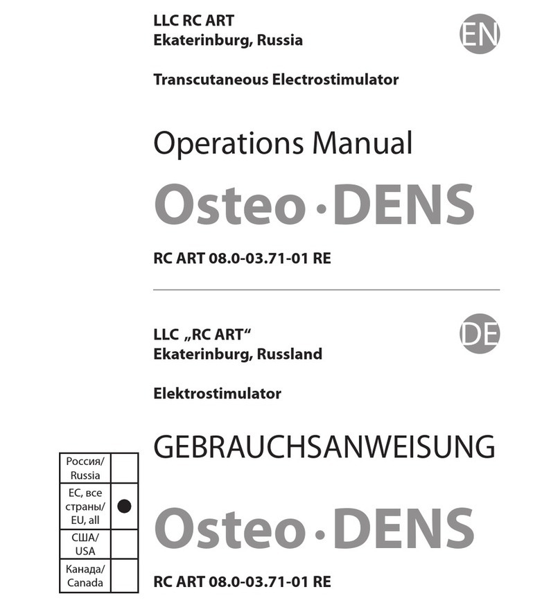 RC ART Osteo-DENS Operation manual