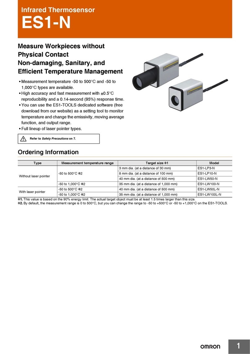Omron ES1 N Series User manual Omron ES1 N Series User manual