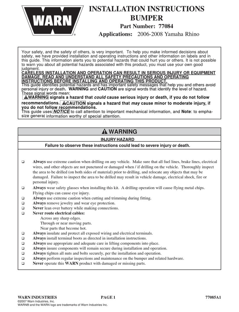 Warn 77084 User manual