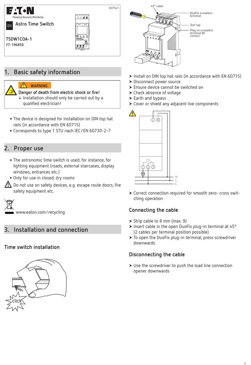 Eaton TSDW1COA-1 User manual Eaton TSDW1COA-1 User manual