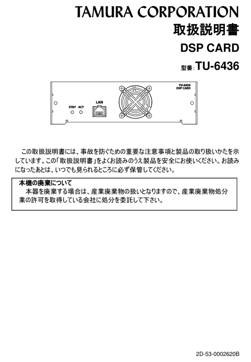 TAMURA TU-6436 instruction manual
