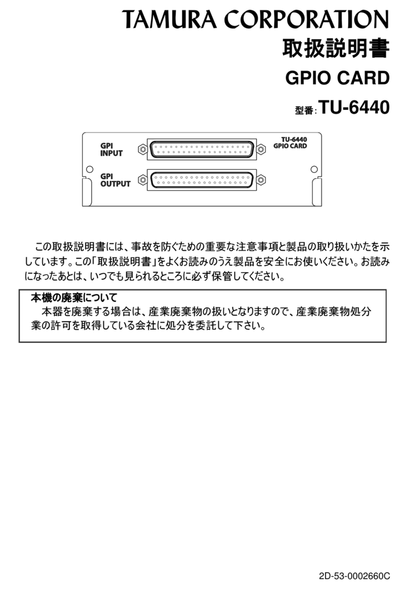 TAMURA TU-6440 instruction manual