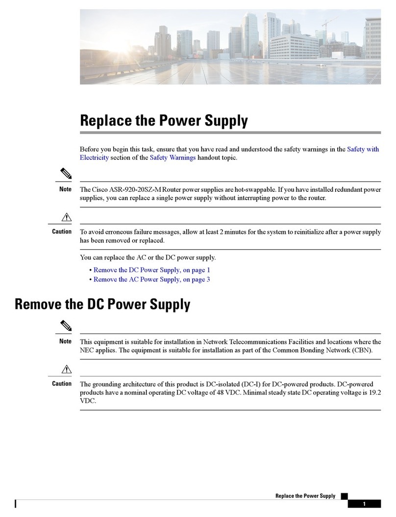Cisco ASR-920-20SZ-M Replacement manual Cisco ASR-920-20SZ-M Replacement manual