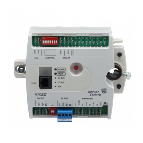 Johnson Controls PCV1617 User manual