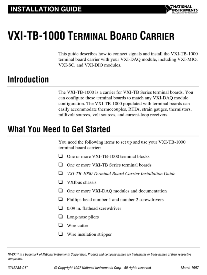 National Instruments VXI-TB-1000 User manual