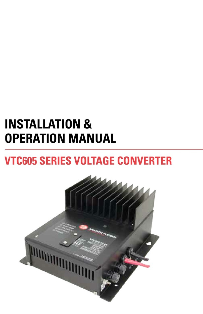 Analytic Systems VTC605 Series Installation & operation manual
