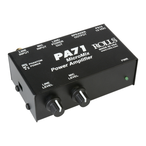 Rolls PA71 User manual