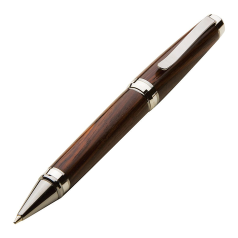 Rockler Platinum Cuban Pen instructions