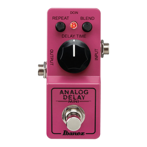 Ibanez Analog Delay Mini User manual