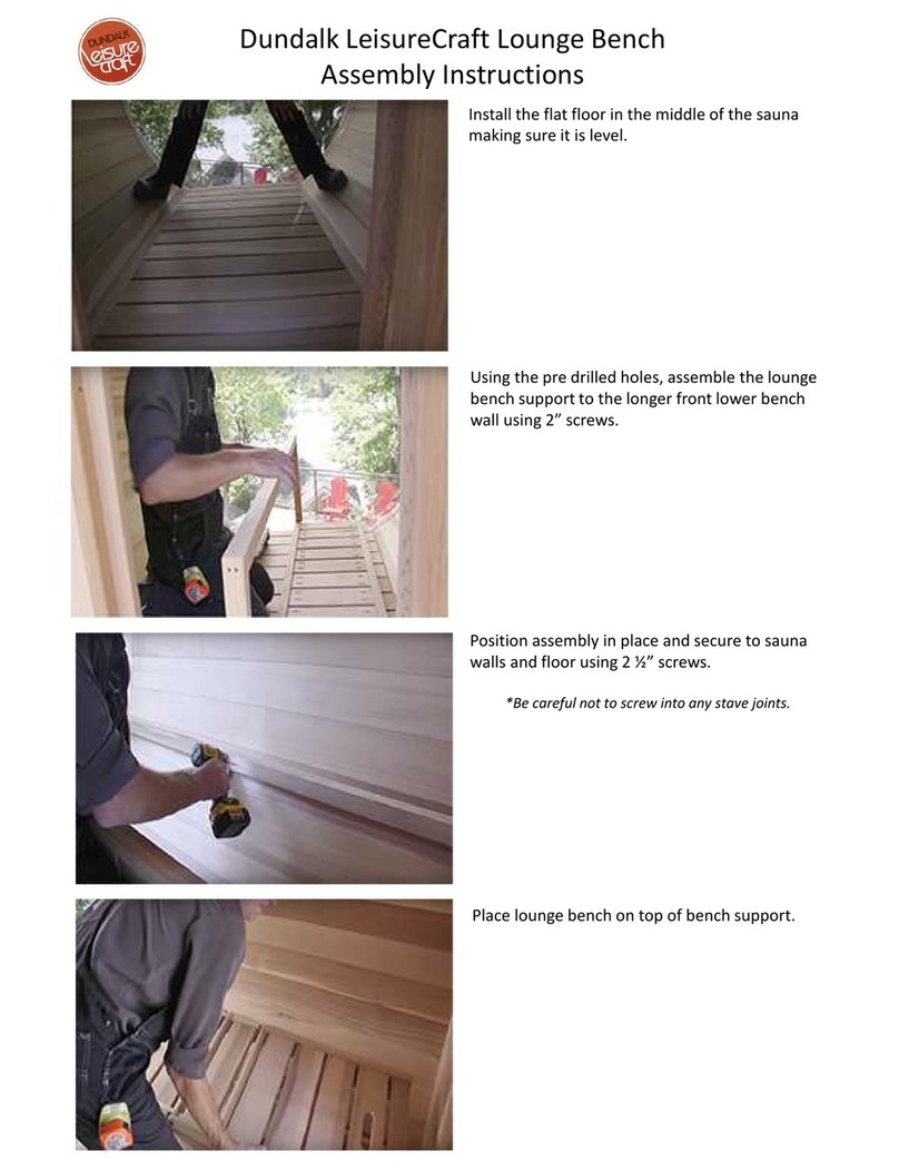Dundalk LeisureCraft Lounge Bench Assembly instructions
