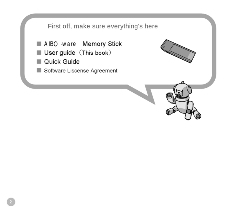AIBO ERS - 310 series user guide