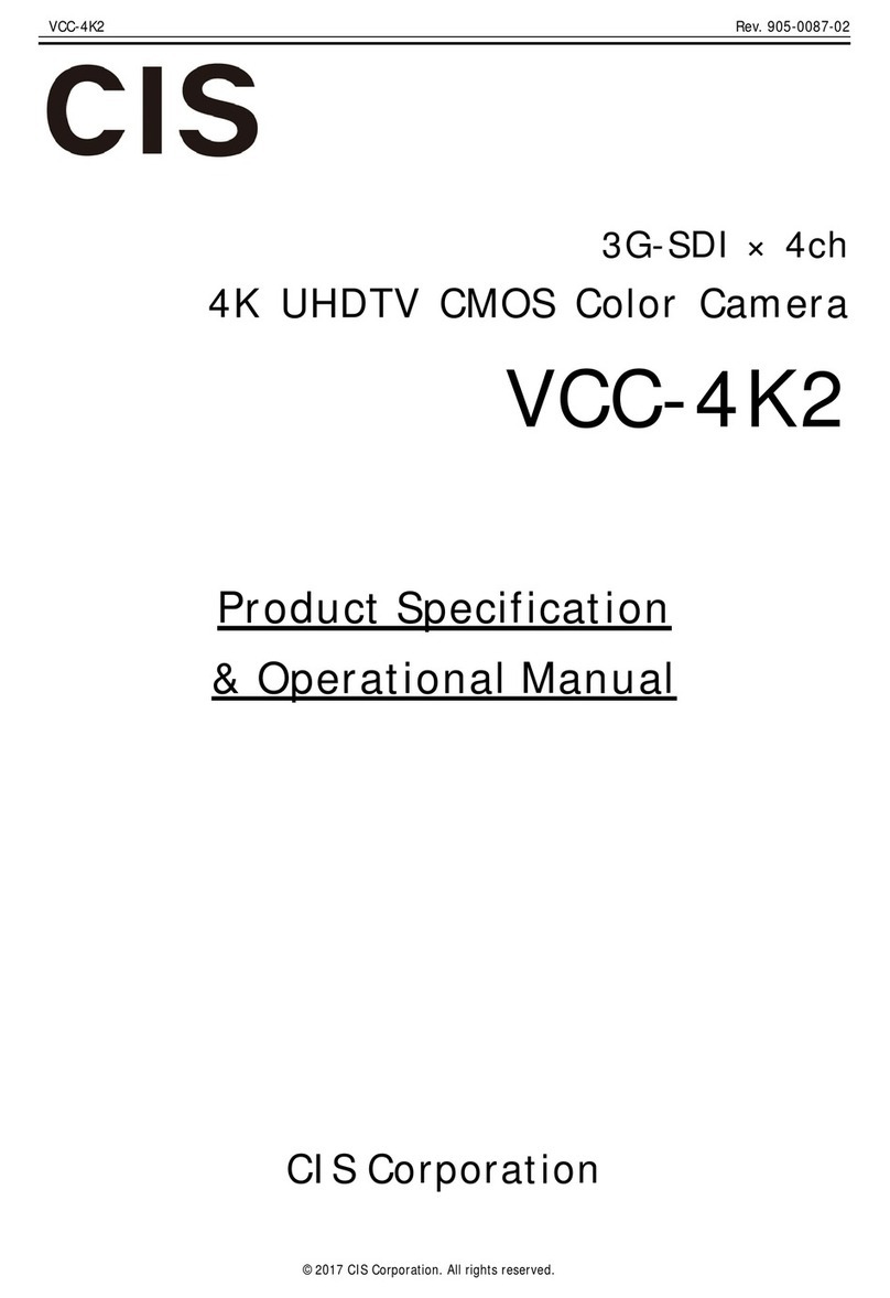 CIS VCC-4K2 Quick start guide