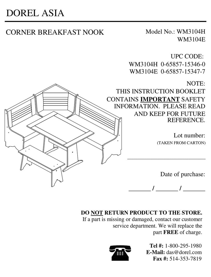 Dorel Asia WM3104H Instruction booklet