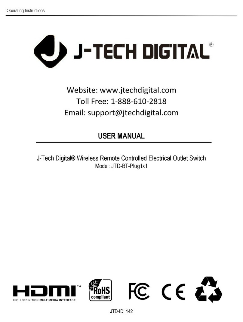 J-Tech Digital JTD-BT-Plug1x1 User manual
