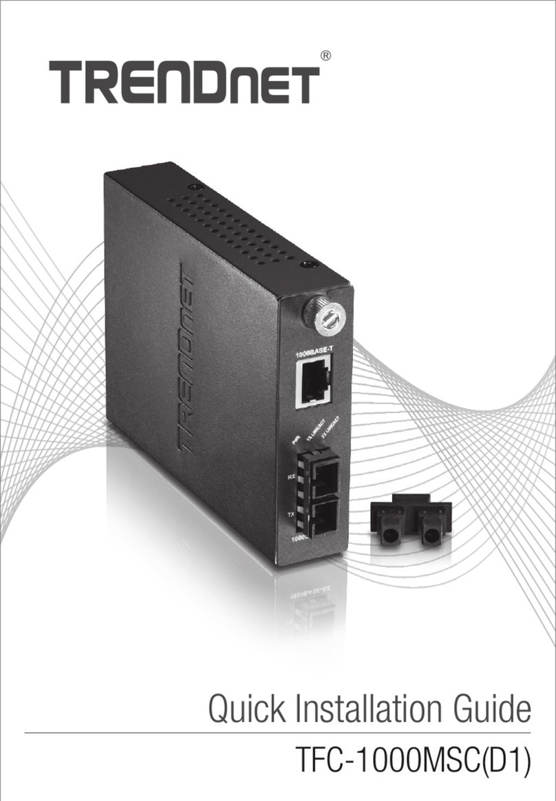 TRENDnet TFC-1000MSC D1 Quick installation guide