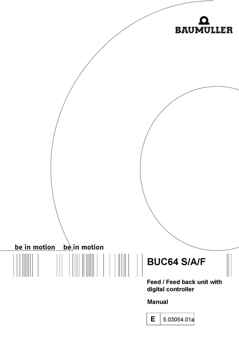 Baumuller BUC64 S User manual