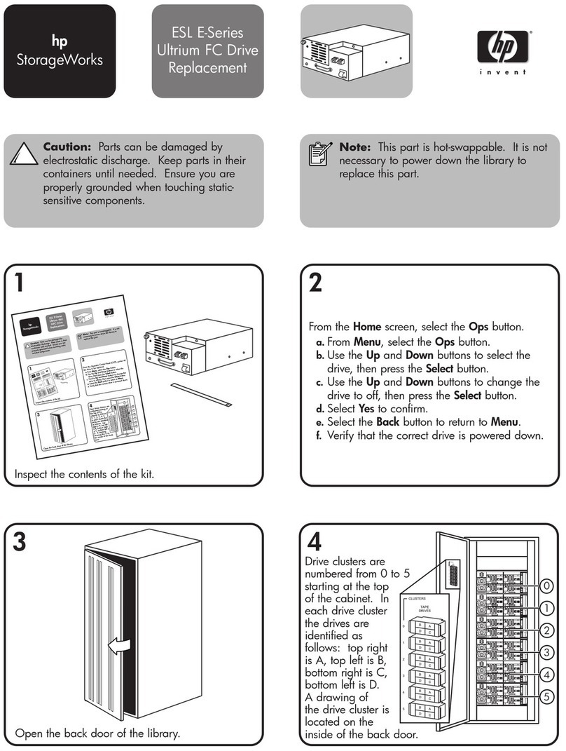 HP StorageWorks ESL E Series Use and care manual