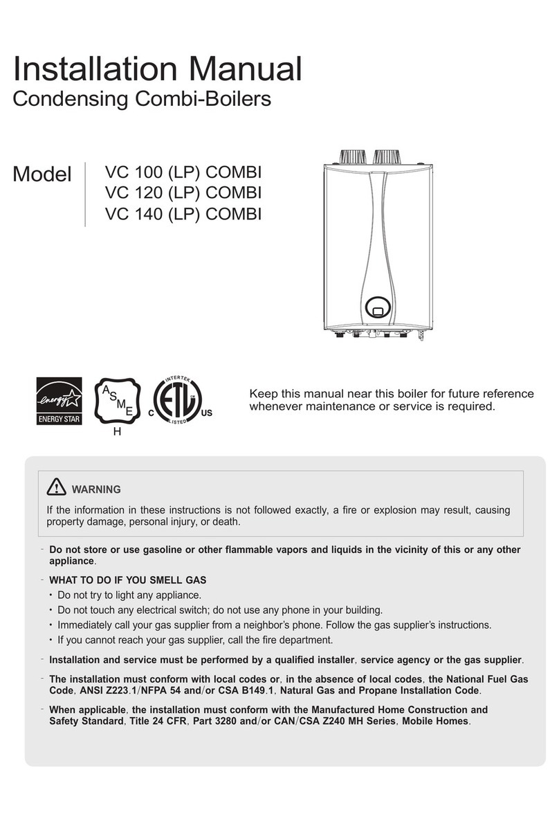 Vesta VC 100 COMBI installation manual