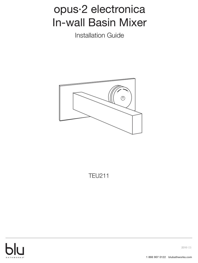 bluBathworks Opus 2 electronica TEU211 installation guide