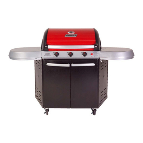 Coleman BACKYARD SELECT 3 BURNER GRILL Installation guide