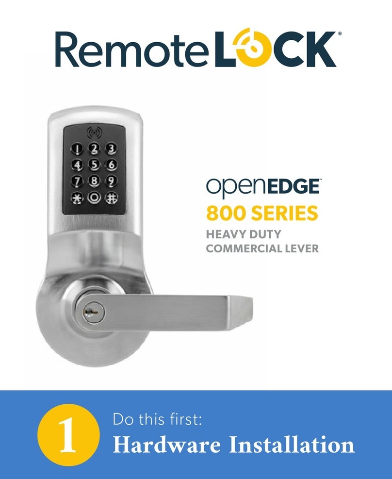 RemoteLock OpenEdge 800 Series Hardware installation