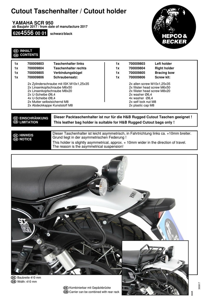 hepco & becker 6264556 00 01 Mounting instructions