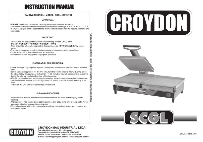 croydon SCGL Series instruction manual