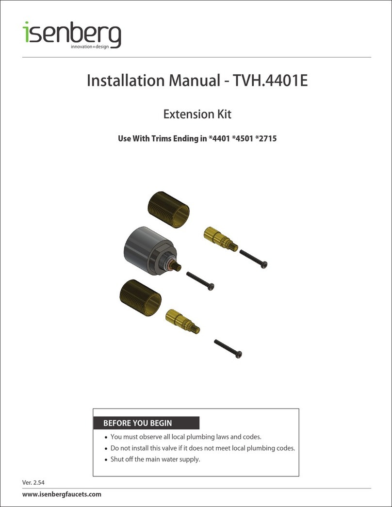 Isenberg TVH.4401E installation manual