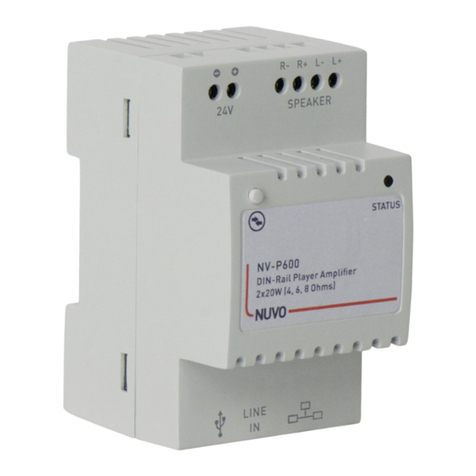 Nuvo NV-P600 installation instructions