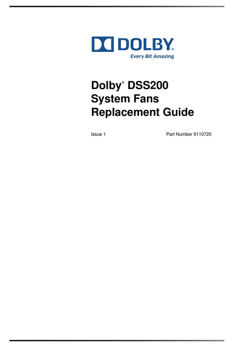 Dolby Laboratories DSS200 Replacement guide