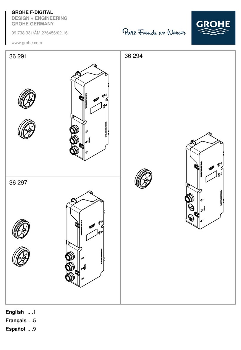 Grohe F-DIGITAL 36 291 installation instructions