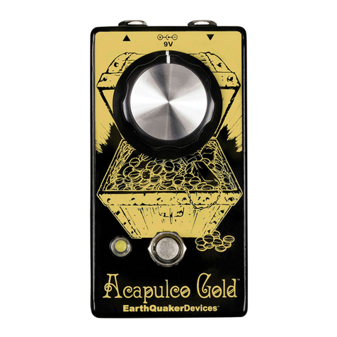 EarthQuaker Devices Acapulco Gold Operation manual