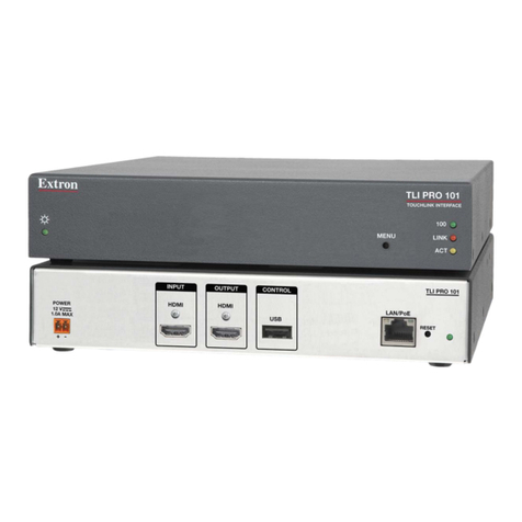 Extron electronics TLI Pro 101 user guide