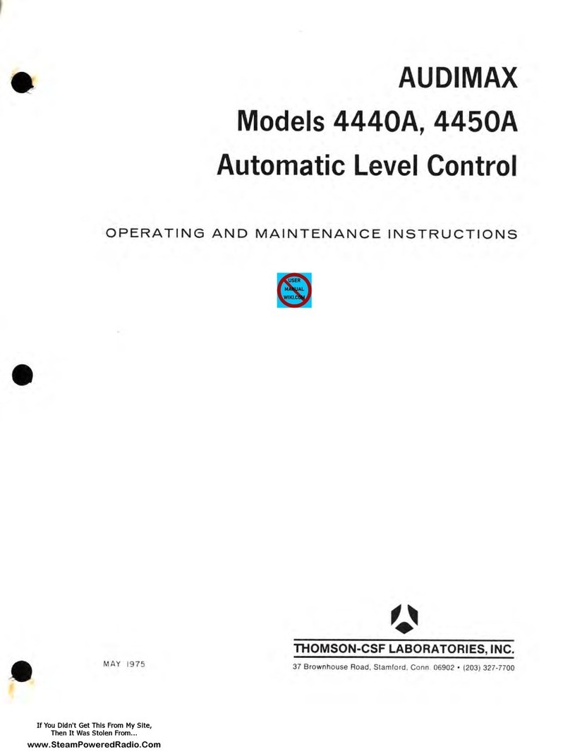 THOMSON AUDIMAX 4440A Manual