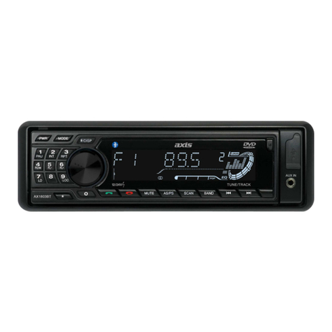 Axis Car Audio AX1803BT installation manual
