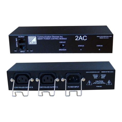 Communication Devices PCM620 user manual