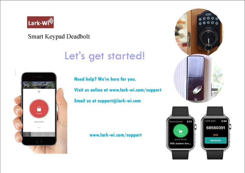 Lark-Wi Smart Keypad Deadbolt Let's get started