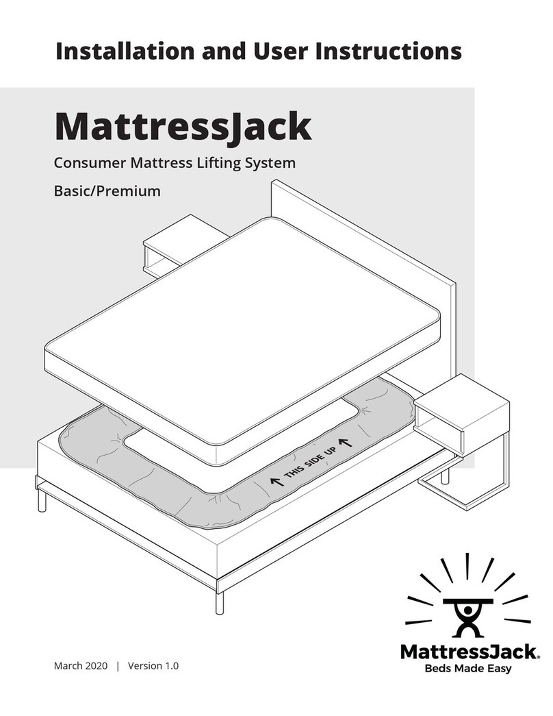 MattressJack Basic Series Installation and user instructions