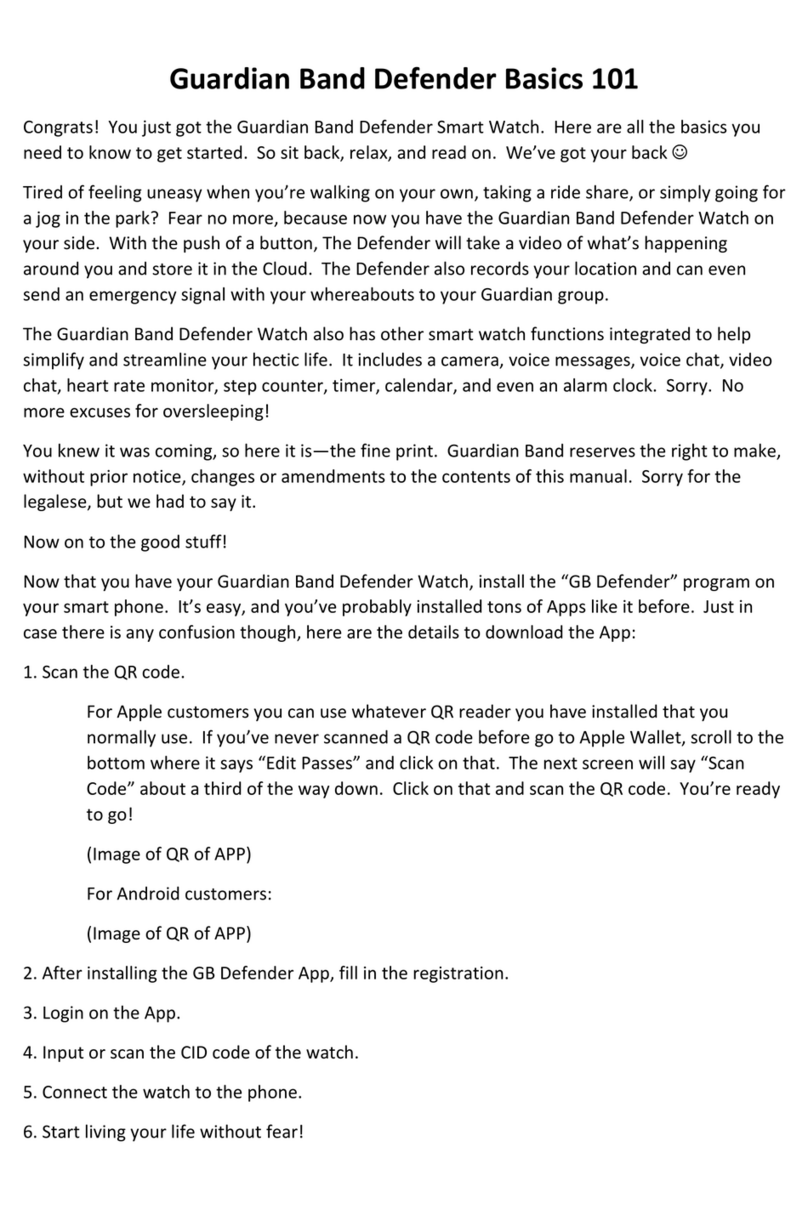 Guardian Band Defender Basics 101 manual