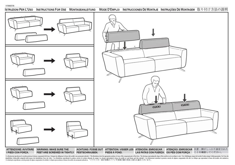 NATUZZI Galaxy 3029 Instructions for use