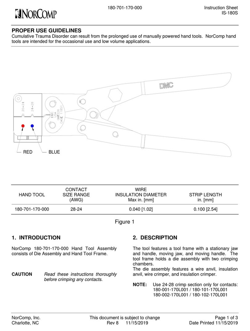 NorComp 180-701-170-000 instruction sheet