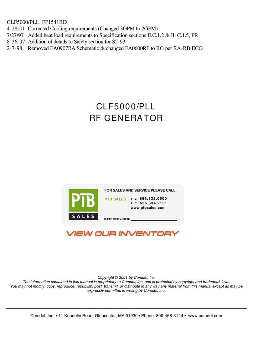 Comdel CLF5000/PLL User manual