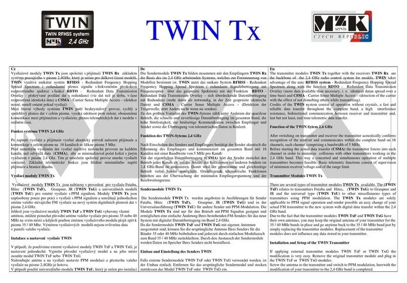 MZK TWIN Tx Series manual