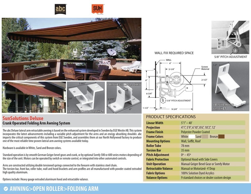 abc Sun Control SunSolutions Deluxe manual