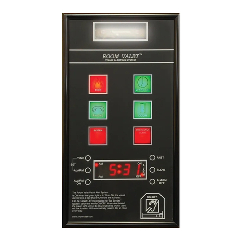 ROOM VALET Visual Alerting System instructions